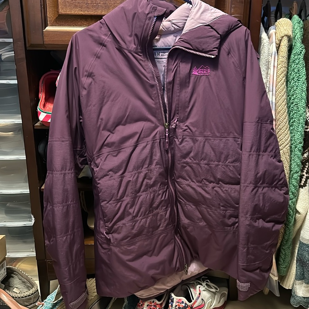 REI Co-op Stormhenge 850 down zip up jacket